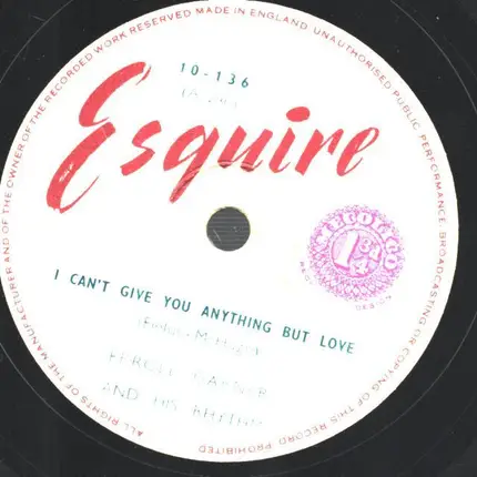 Erroll Garner and his Rhythm - Pavanne Mood / Blue And Sentimental