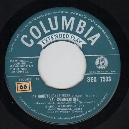 Erroll Garner - Honeysuckle Rose