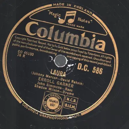 Erroll garner - Penthouse Serenade / Laura