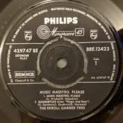 7inch Vinyl Single - Erroll Garner Trio - Music Maestro, Please
