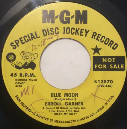 Erroll Garner - Like It Is / Blue Moon