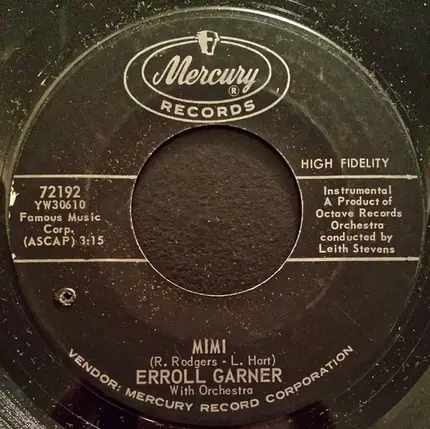 Erroll Garner - Theme From The Paramount Picture 'A New Kind Of Love'