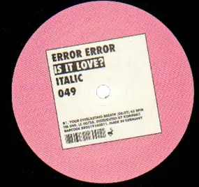 error error - Is It Love?