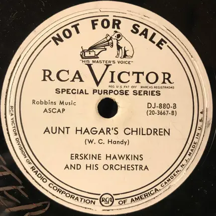Erskine Hawkins And His Orchestra - Memphis Blues / Aunt Hagar's Children