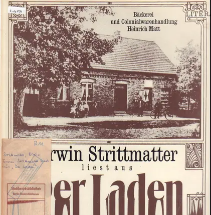 Erwin Strittmatter - liest aus 'Der Laden'