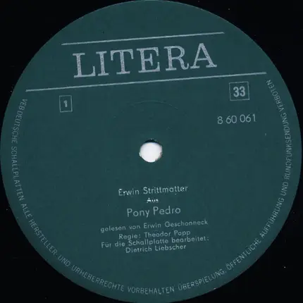 Erwin Strittmatter - Pony Pedro