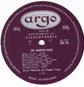 LP - Ewan MacColl And Peggy Seeger - The Wanton Muse