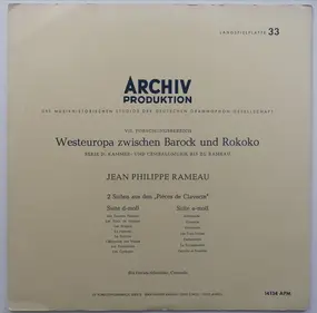 Jean-Philippe Rameau - 2 Suiten aus den 'Pièces de Clavecin'