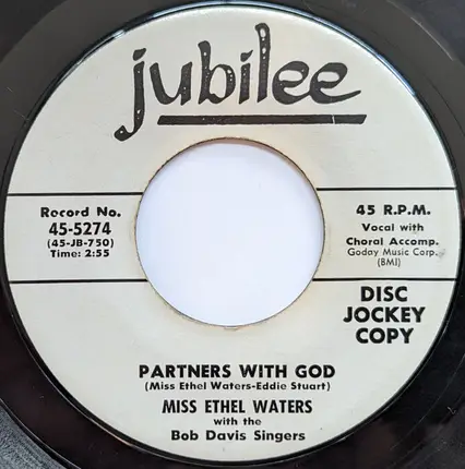 Ethel Waters With The Bob Davis Singers - Memories Of You