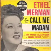 LP - Ethel Merman - 12 Songs From Call Me Madam