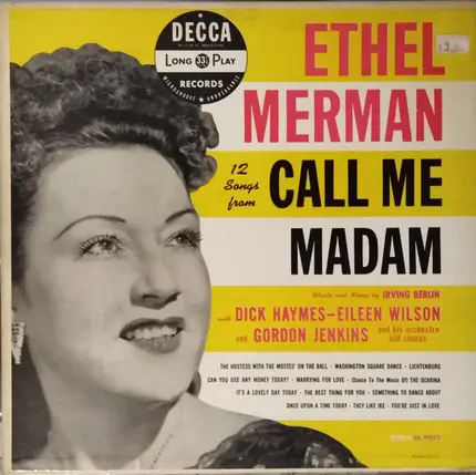 Ethel Merman - 12 Songs from Call Me Madam