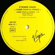 12inch Vinyl Single - Etienne Daho - Tombé Pour La France