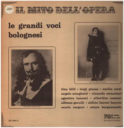 Ettore Bergamaschi / Riccardo Stracciari - Le Grandi Voci Bolognesi