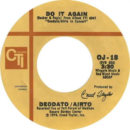 Eumir Deodato / Airto Moreira - Do It Again