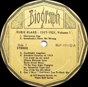 LP - Eubie Blake - Blues And Ragtime Volume 1