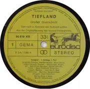 LP - Eugen D'Albert , Isabel Strauss , Rudolf Schock - Tiefland