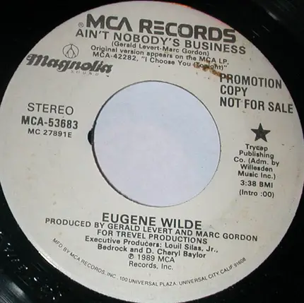 Eugene Wilde - Ain't Nobody's Business