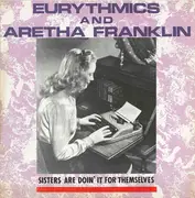 12inch Vinyl Single - Eurythmics And Aretha Franklin - Sisters Are Doin' It For Themselves - typewriter cover