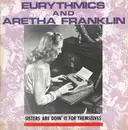 12inch Vinyl Single - Eurythmics And Aretha Franklin - Sisters Are Doin' It For Themselves - typewriter cover