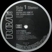 12inch Vinyl Single - Eurythmics And Aretha Franklin - Sisters Are Doin' It For Themselves - typewriter cover