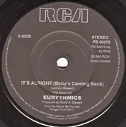 7'' - Eurythmics - It's Alright (Baby's Coming Back)
