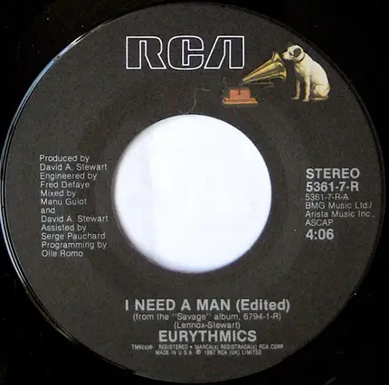 Eurythmics - I Need A Man