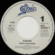 7inch Vinyl Single - Europe - Open Your Heart