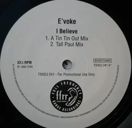 E'voke - I Believe