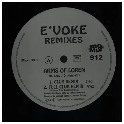 E'voke - Arms Of Loren - Remixes