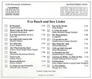 CD - Eva Busch - Eva Busch Und Ihre Lieder
