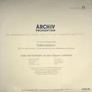 10'' - Anonymous - Lieder Und Spielstücke Aus Dem Glogauer Liederbuch - Mono, gatefold