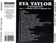 CD - Eva Taylor - In Chronological Order Volume 3 (1928-1932)