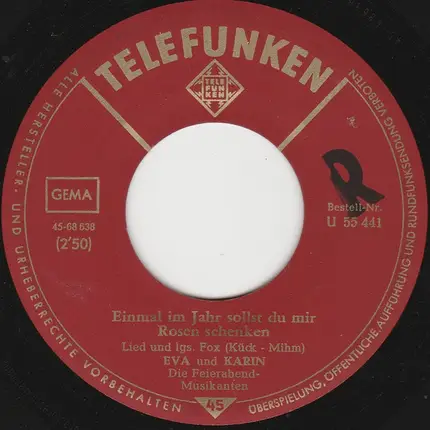 Eva Und Karin - Mich Wirst Du Nie Vergessen