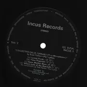 LP - Evan Parker & Paul Lytton - Collective Calls (Urban) (Two Microphones) - Original with Black Labels