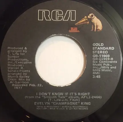 Evelyn King - Shame / I Don't Know If It's Right