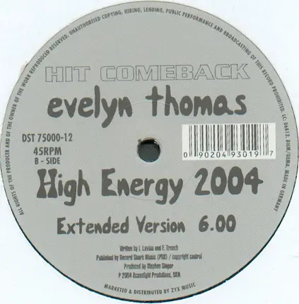 Evelyn Thomas - High Energy 2004