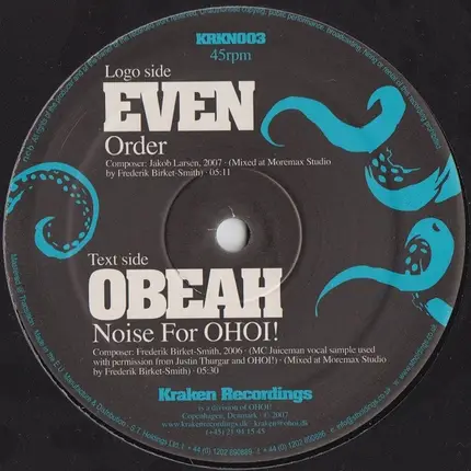 Even / Obeah - Order / Noise For OHOI!