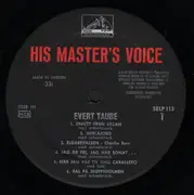 LP - Evert Taube - När Jag Var En Ung Caballero (Sjunger Till Luta Och Orkester)