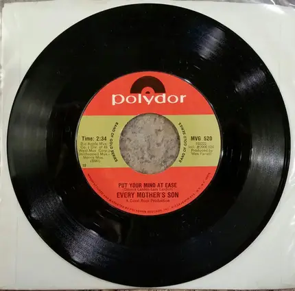 Every Mothers' Son - Come On Down To My Boat / Put Your Mind At Ease