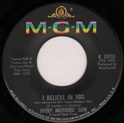 Every Mothers' Son - Come On Down To My Boat