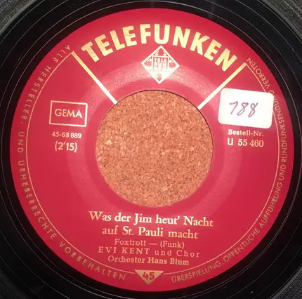 Evi Kent - Was Der Jim Heut Nacht Auf St. Pauli Macht