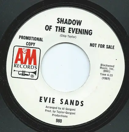 Evie Sands - Shadow Of The Evening / Until It's Time For You To Go