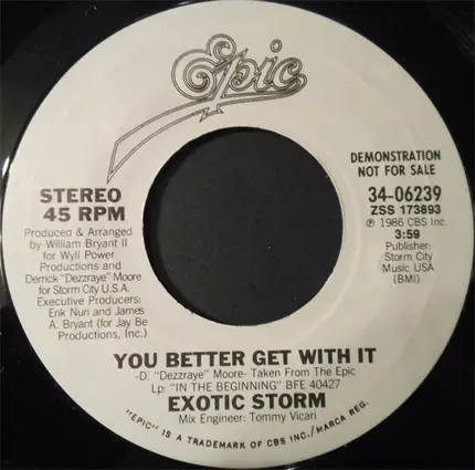 Exotic Storm - You Better Get With It