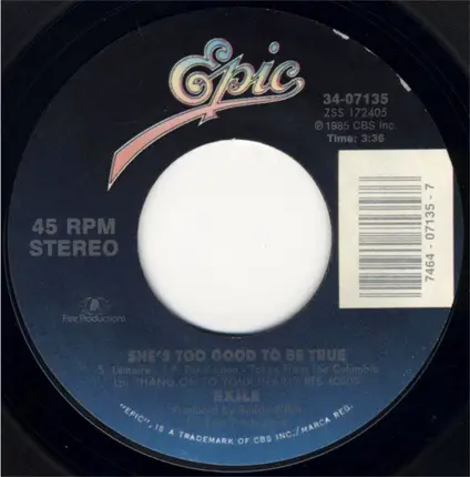Exile - She's Too Good To Be True