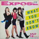 12inch Vinyl Single - Exposé - What You Don´t Know