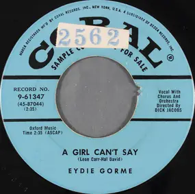 Eydie Gorme - A Girl Can't Say