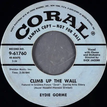 Eydie Gormé - Climb Up The Wall / Uska Dara