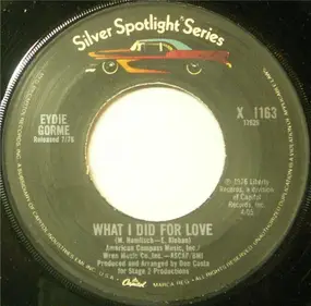 Steve Lawrence - What I Did For Love / You Take My Heart Away