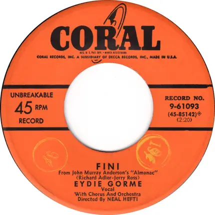 Eydie Gormé - Gimme Gimme John / Fini