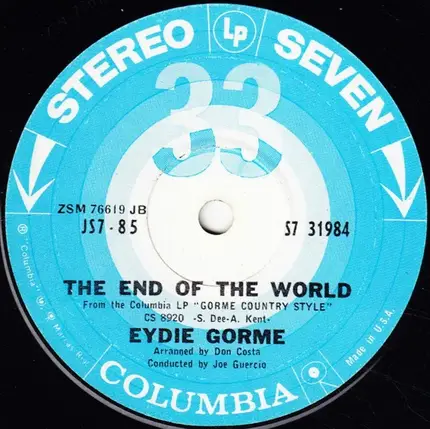 Eydie Gormé - I'm Sorry / The End Of The World